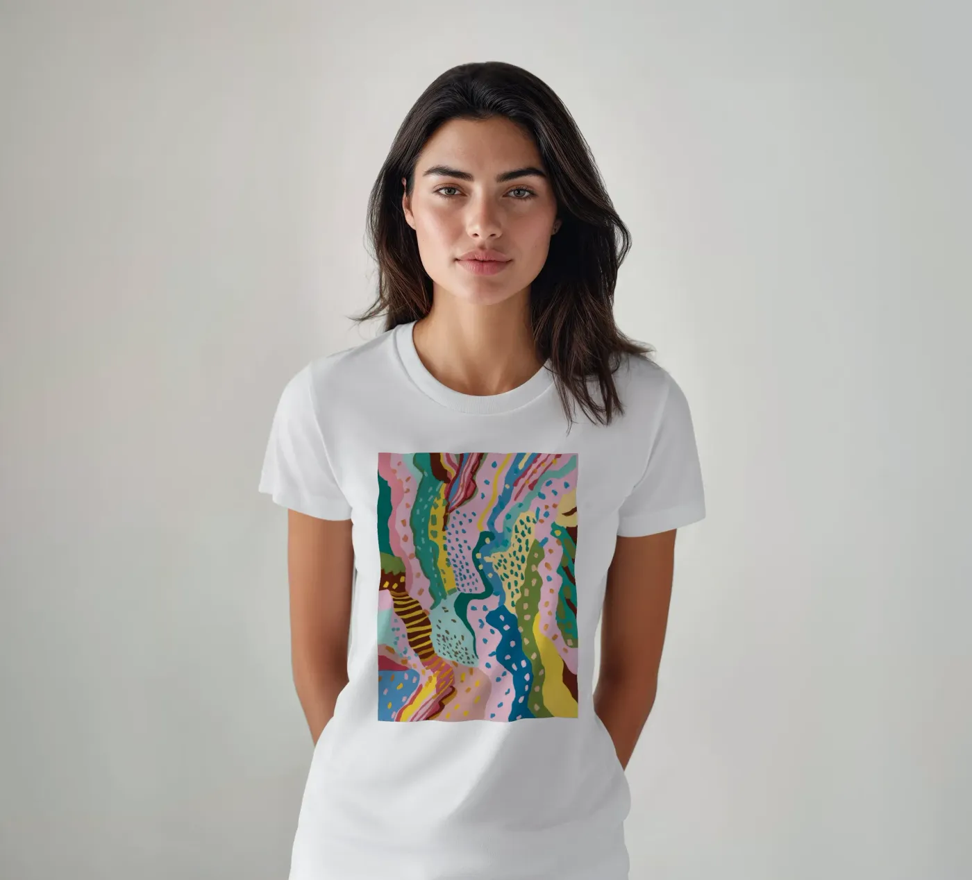 Flusso del modello ondulato t-shirt da Haven Mirage