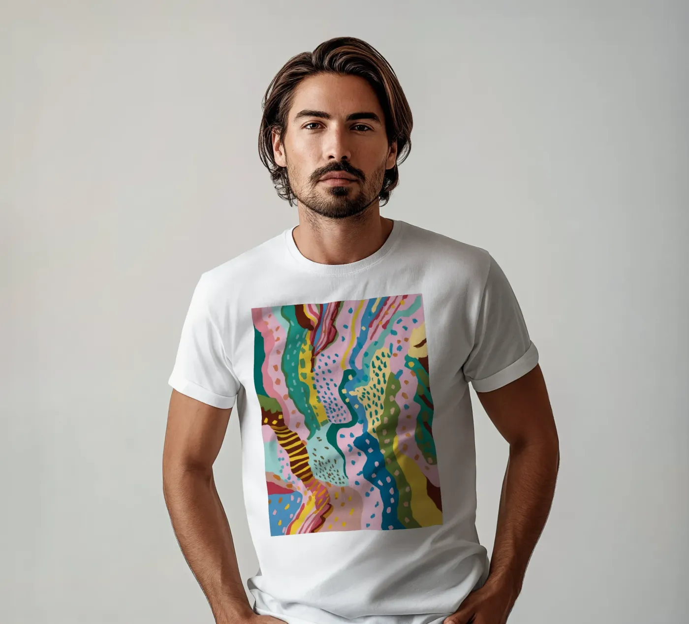 Flusso del modello ondulato t-shirt da Haven Mirage