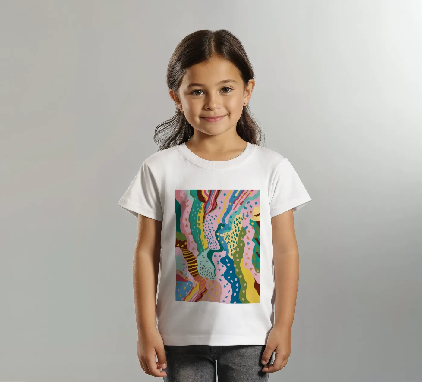 Golvend patroon stroom kinder t-shirt van Haven Mirage