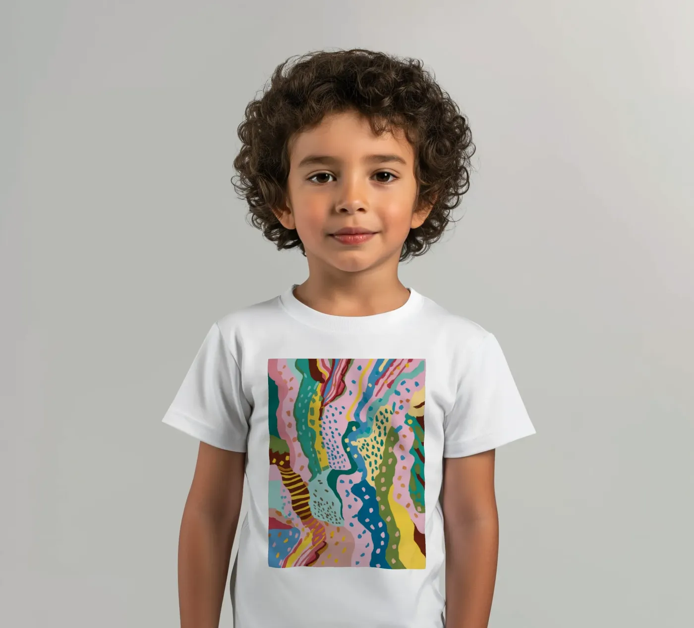 Golvend patroon stroom kinder t-shirt van Haven Mirage