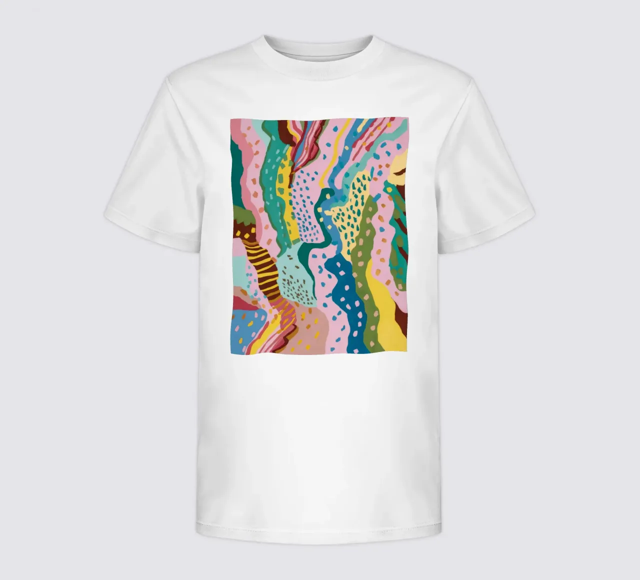 Wavy Pattern Flow kinder t-shirt van Haven Mirage