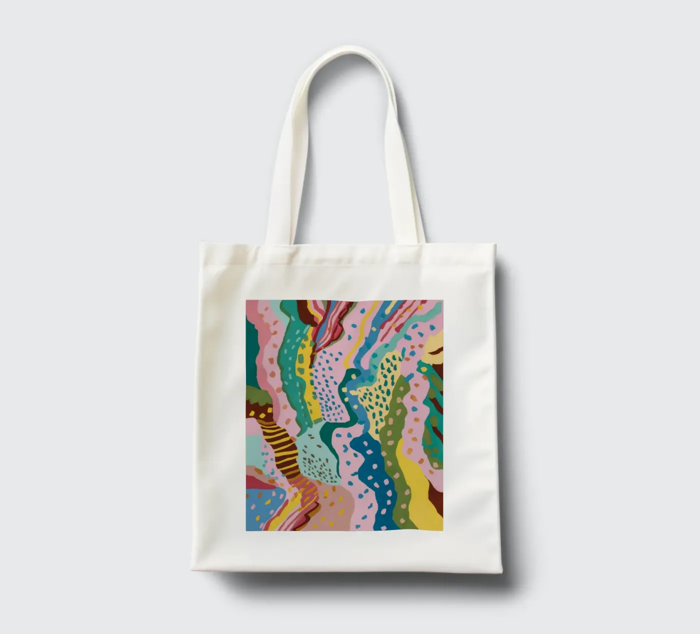 Wavy Pattern Flow tote bag by Haven Mirage