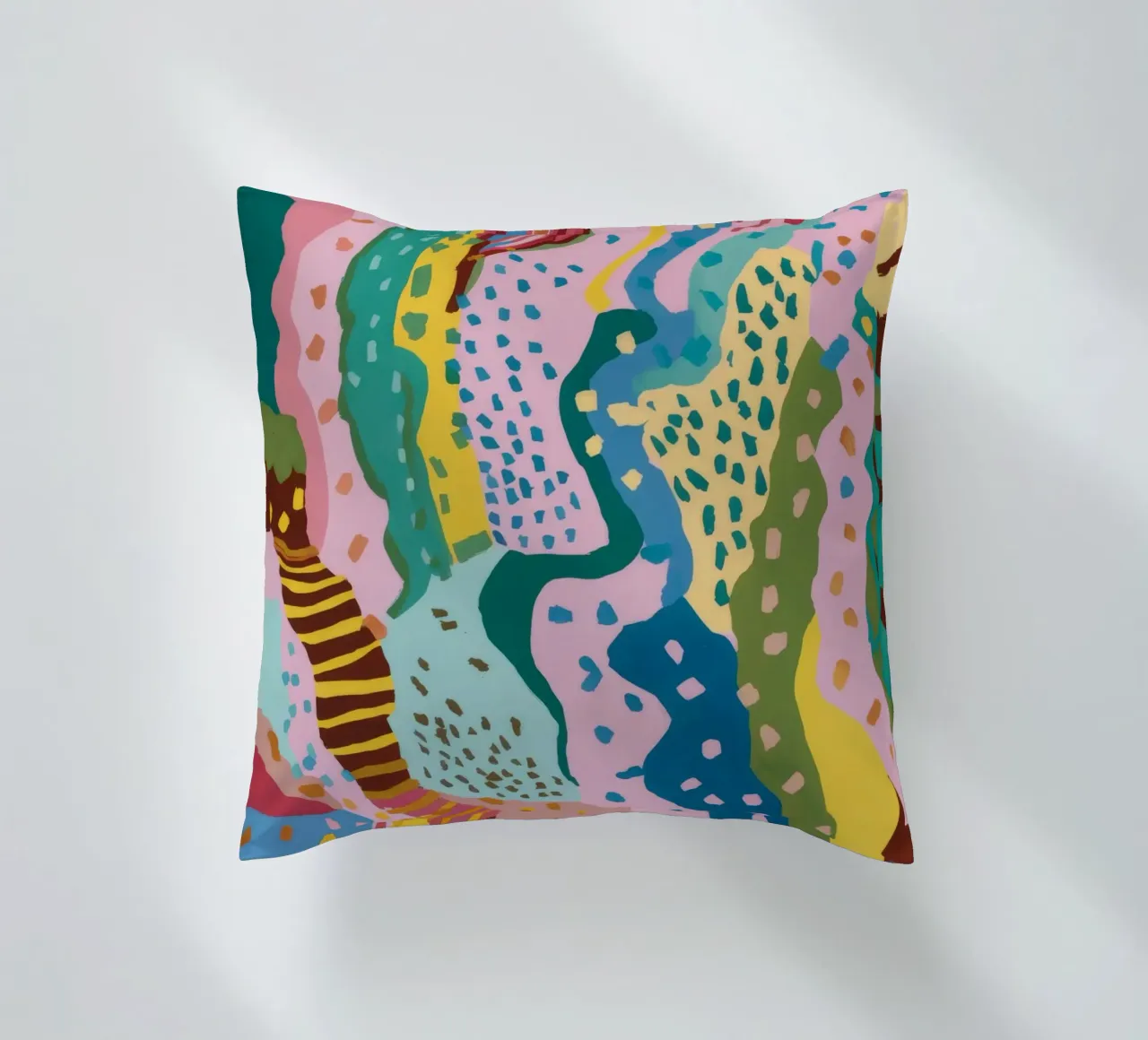 Wavy Pattern Flow decorative cushion by Haven Mirage