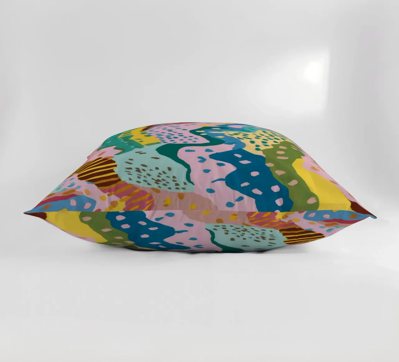 Wavy Pattern Flow decorative cushion by Haven Mirage