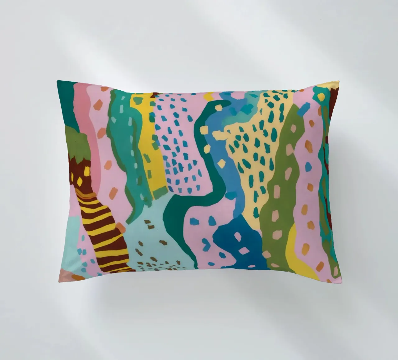 Wavy Pattern Flow decorative cushion by Haven Mirage