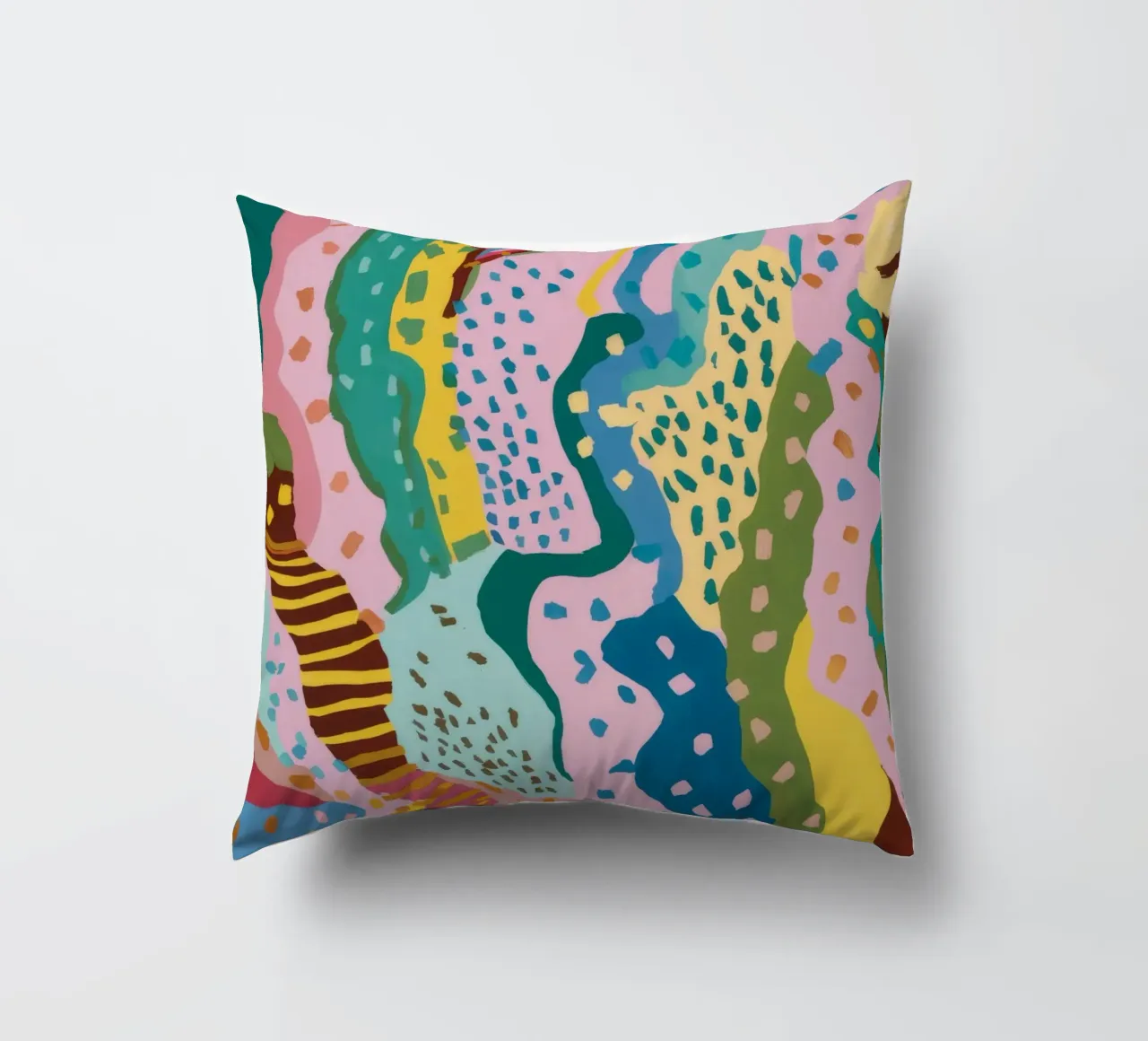 Wavy Pattern Flow decorative cushion by Haven Mirage