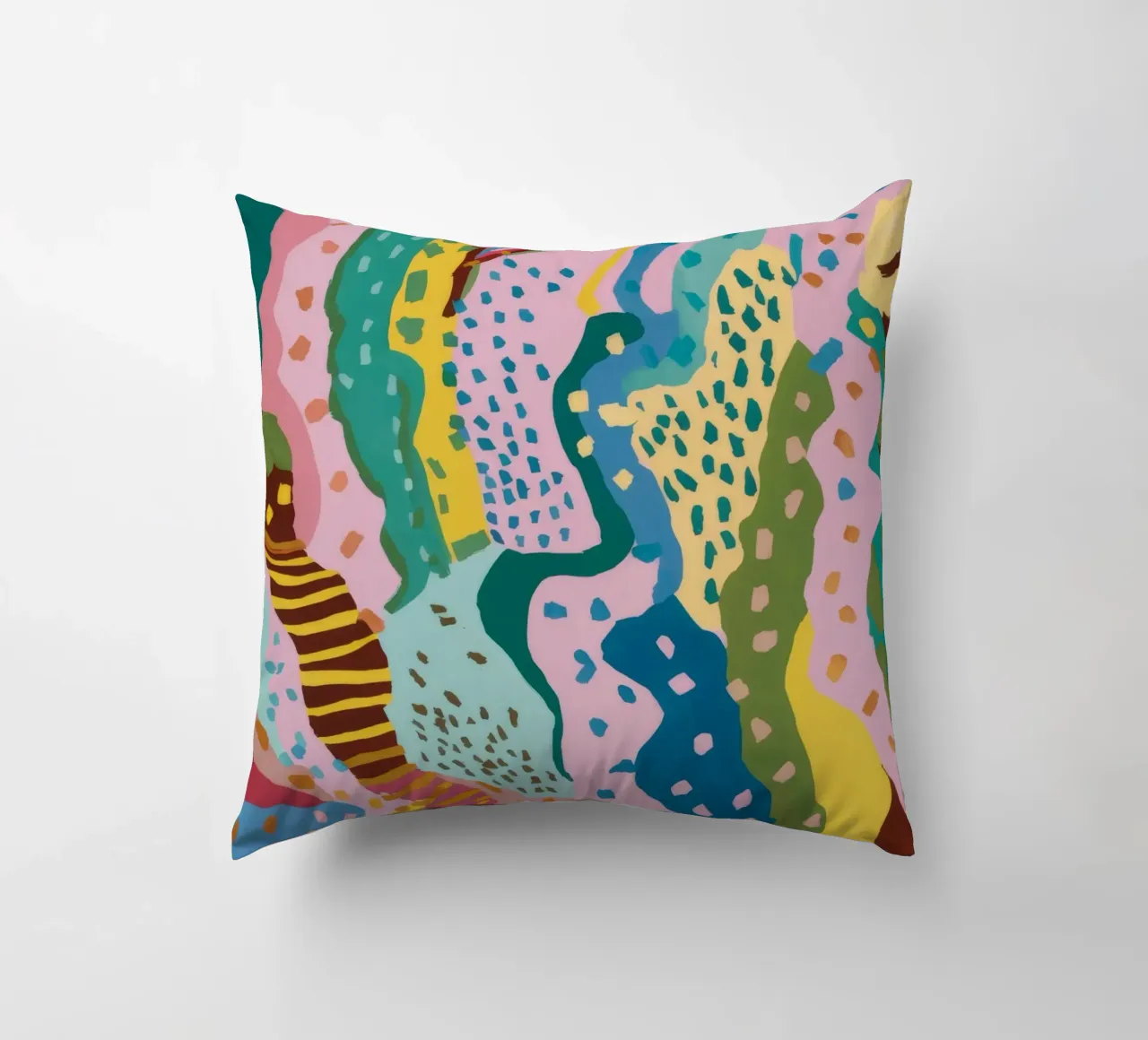 Wavy Pattern Flow decorative cushion by Haven Mirage