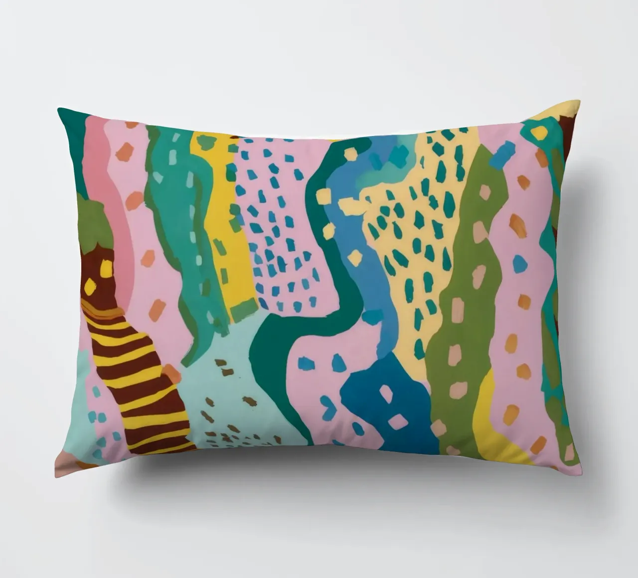 Wavy Pattern Flow decorative cushion by Haven Mirage