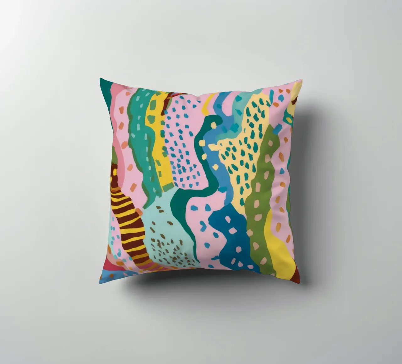 Wavy Pattern Flow decorative cushion by Haven Mirage