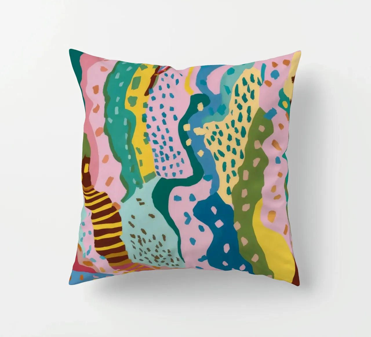 Wavy Pattern Flow decorative cushion by Haven Mirage