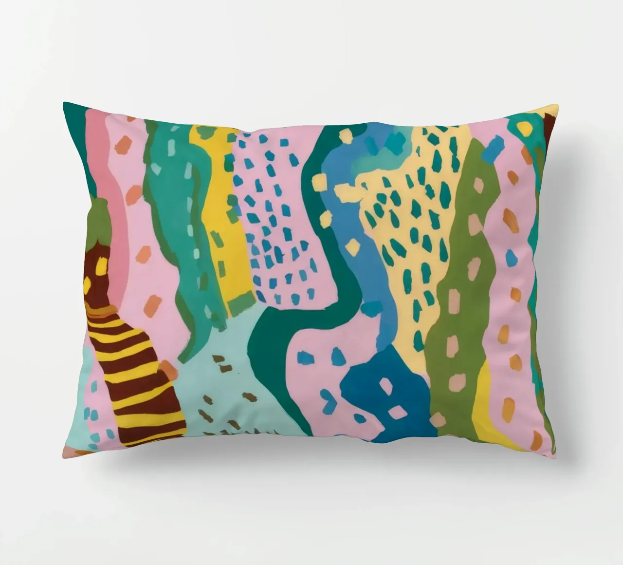 Wavy Pattern Flow decorative cushion by Haven Mirage