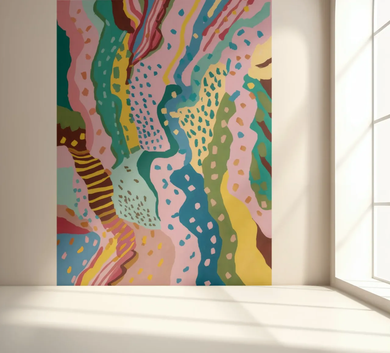 Wavy Pattern Flow fotobehang van Haven Mirage