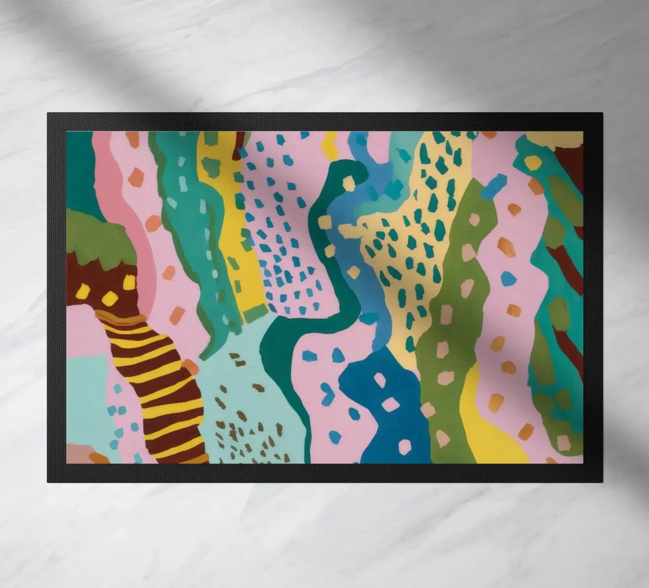 Wavy Pattern Flow doormat by Haven Mirage