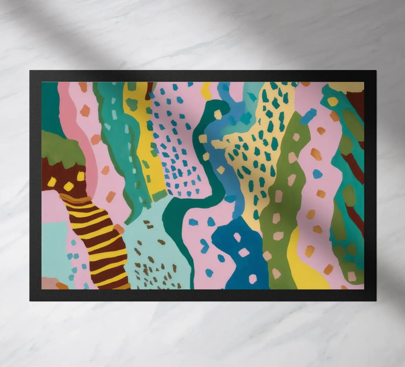 Wavy Pattern Flow doormat by Haven Mirage