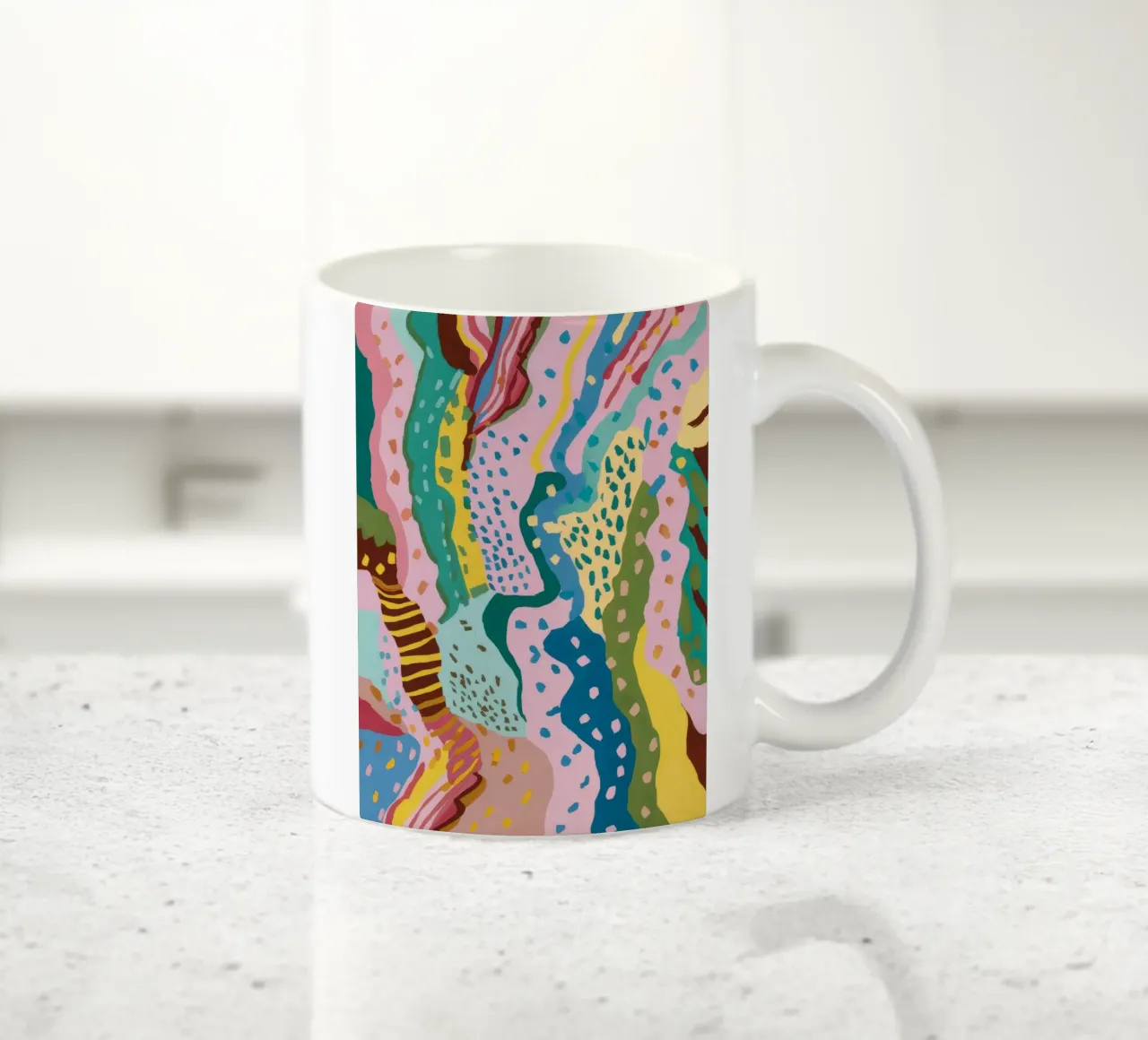 Flusso del modello ondulato tazza in ceramica da Haven Mirage