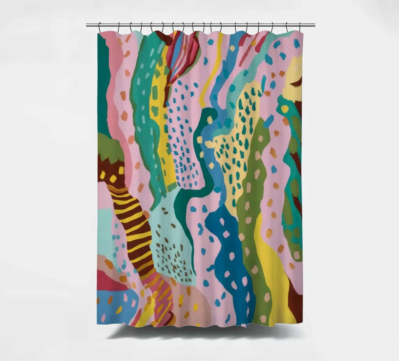 Wavy Pattern Flow shower curtain by Haven Mirage