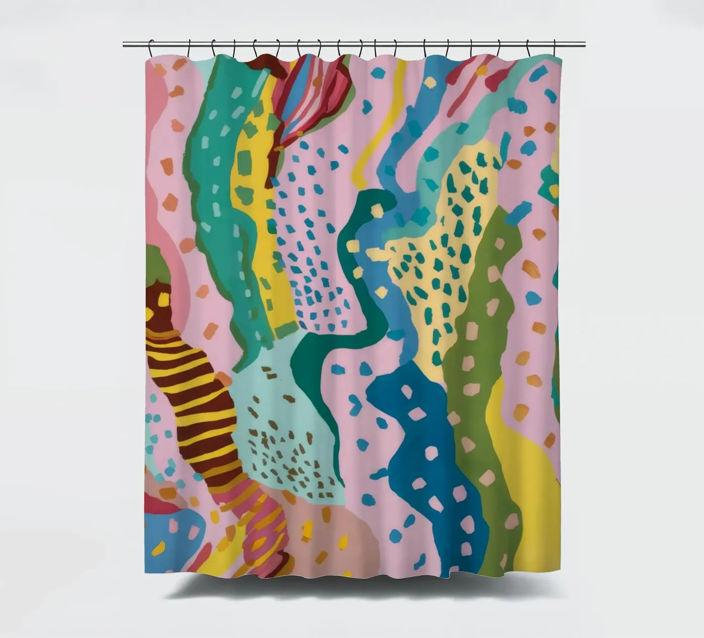 Wavy Pattern Flow shower curtain by Haven Mirage