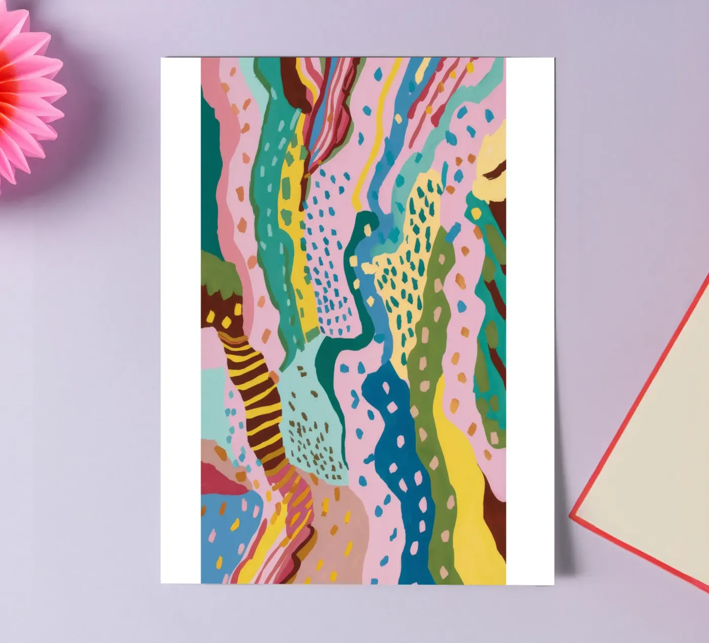 Wavy Pattern Flow Stickerbogen von Haven Mirage