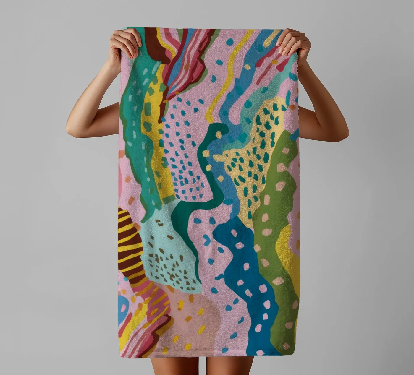 Wavy Pattern Flow asciugamano da bagno da Haven Mirage