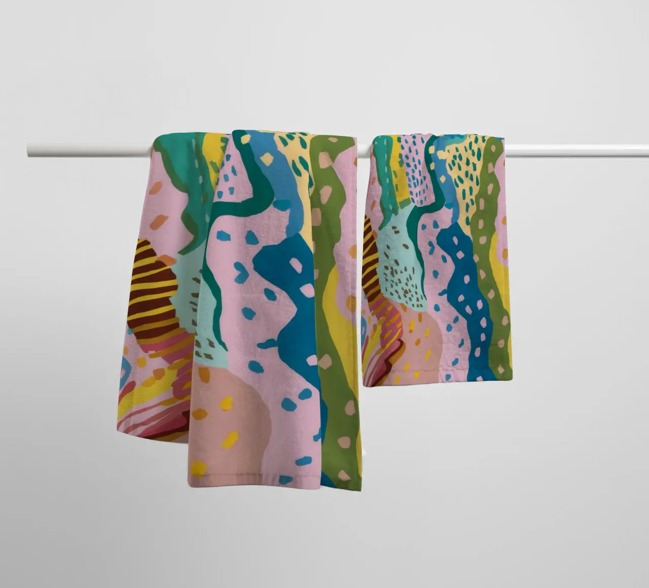 Wavy Pattern Flow towel by Haven Mirage