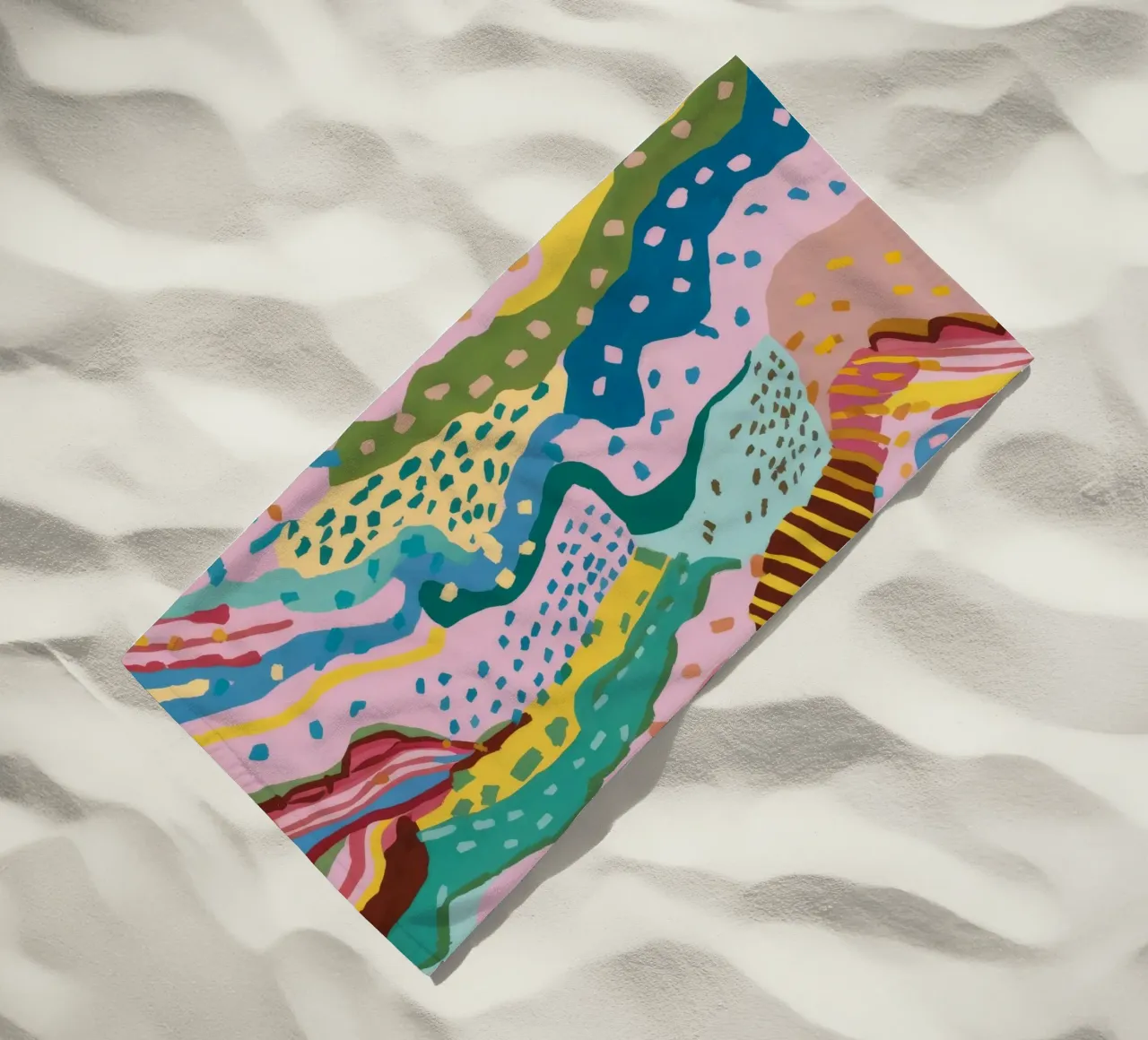 Wavy Pattern Flow beach towel by Haven Mirage