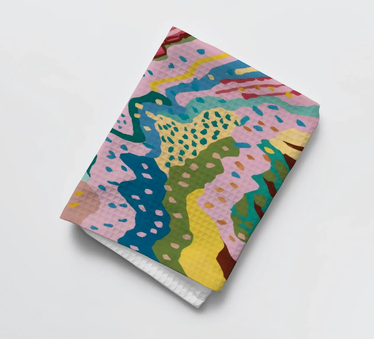 Wavy Pattern Flow tea towel by Haven Mirage