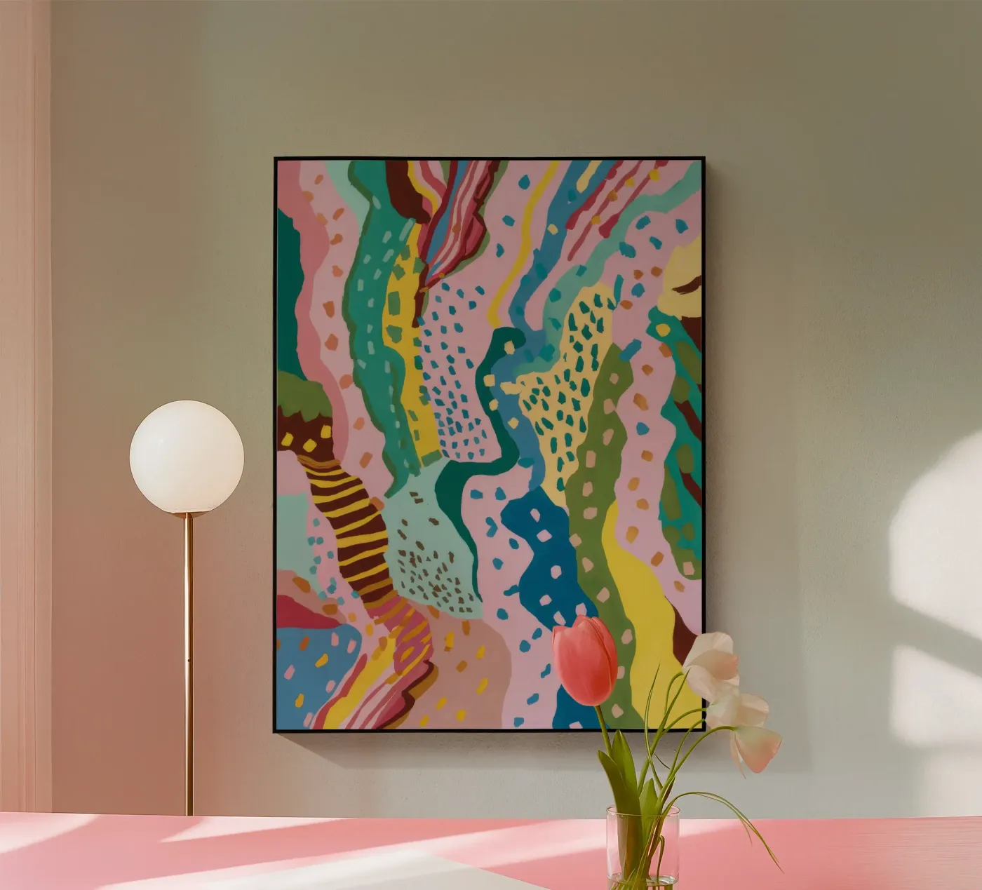Wavy Pattern Flow plexiglas de Haven Mirage
