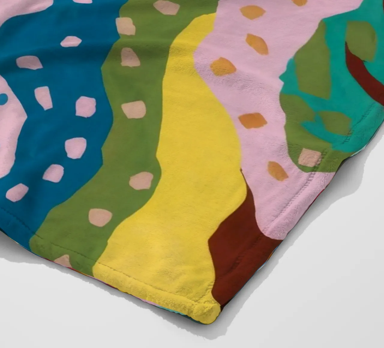 Wavy Pattern Flow fleece blanket by Haven Mirage