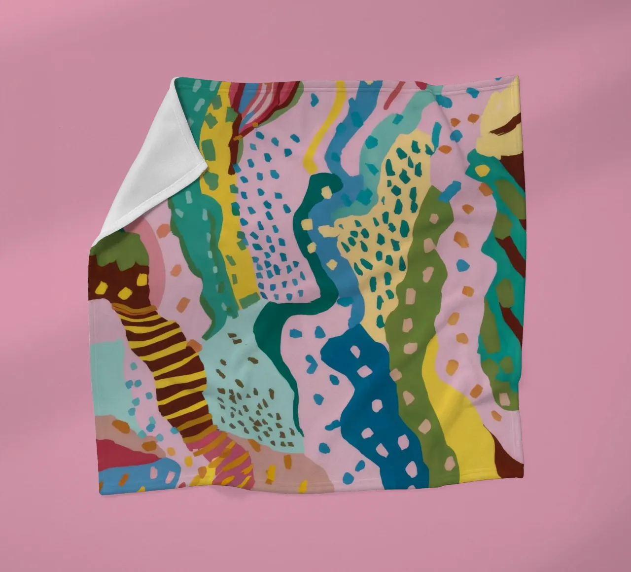 Wavy Pattern Flow fleece blanket by Haven Mirage