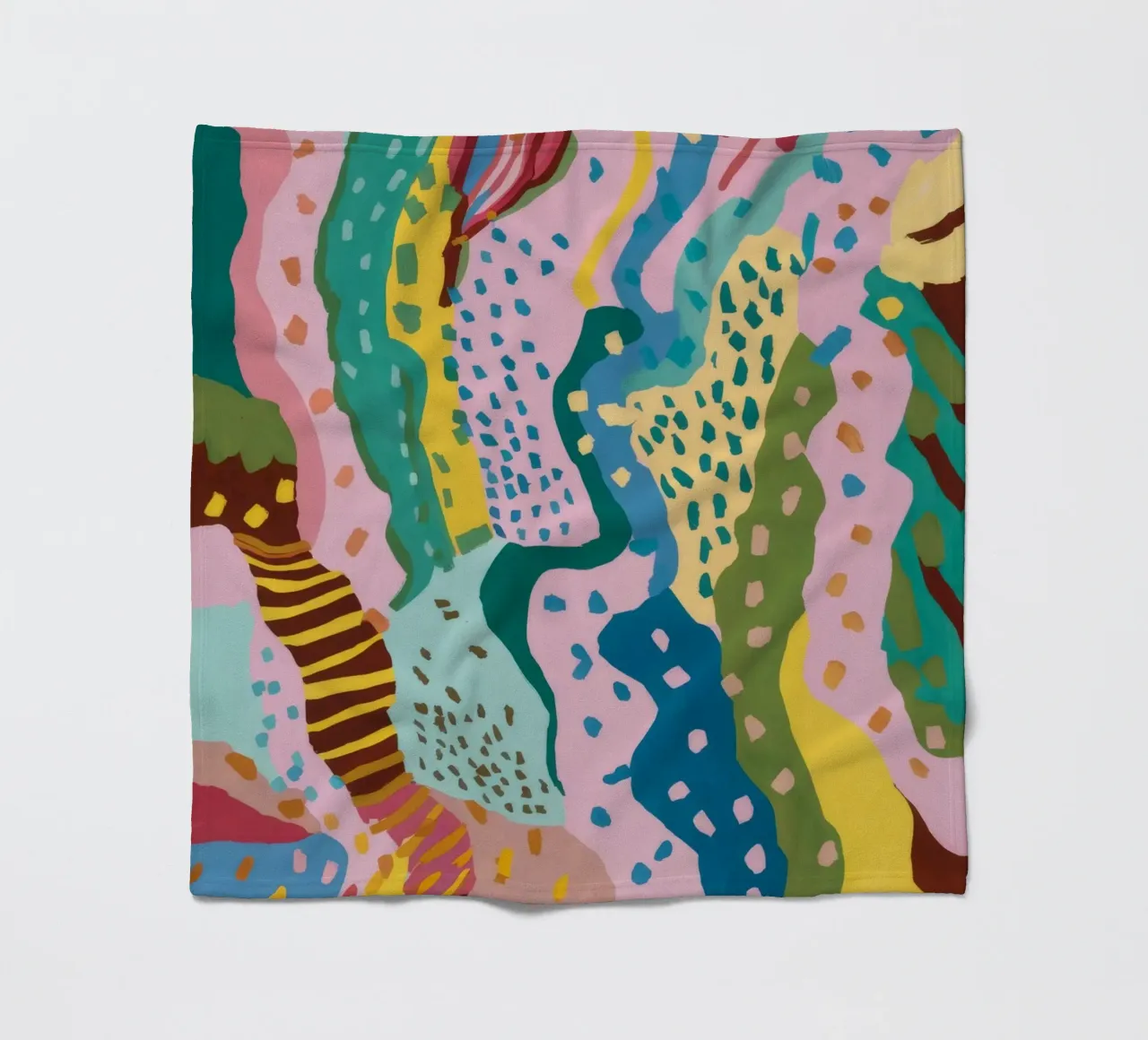 Wavy Pattern Flow fleece blanket by Haven Mirage