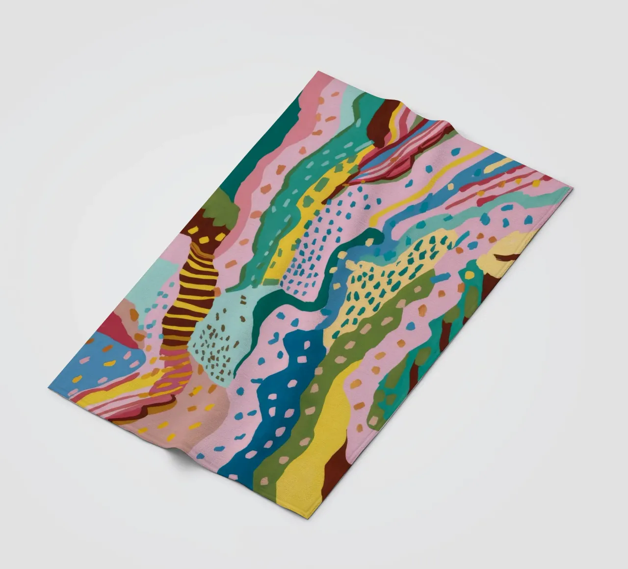 Wavy Pattern Flow fleece blanket by Haven Mirage