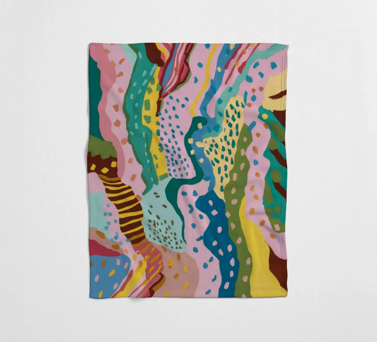 Wavy Pattern Flow fleece blanket by Haven Mirage