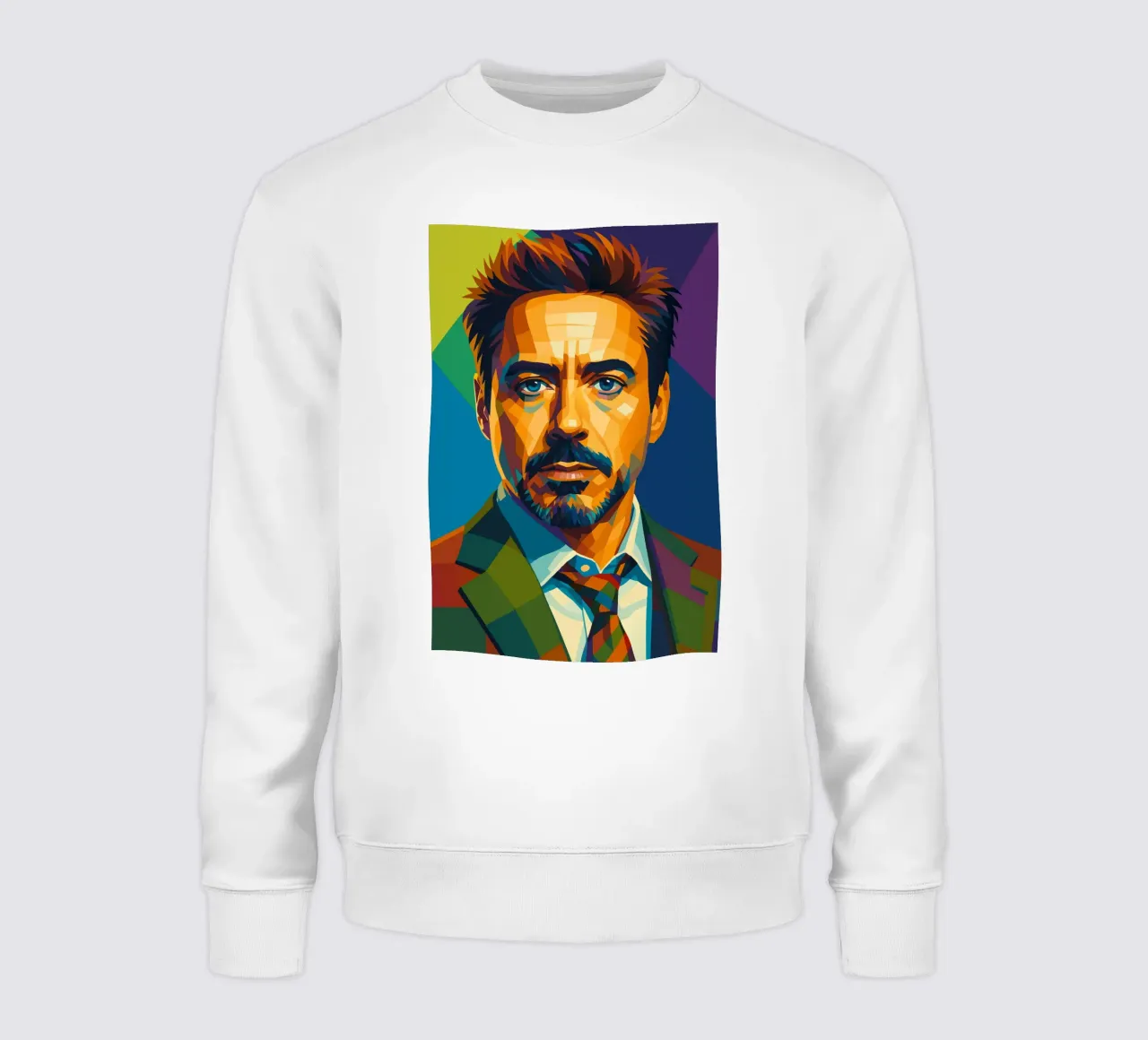 robert downey jr retro pop art wpap felpa da aiswa