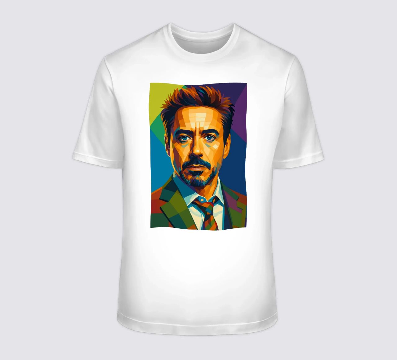 robert downey jr retro pop art wpap t-shirt by aiswa
