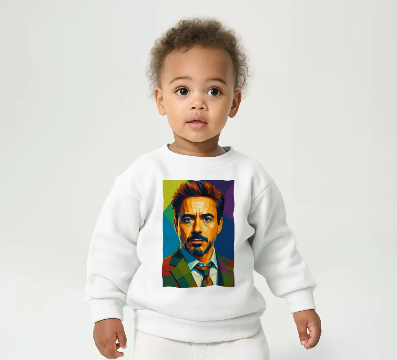 robert downey jr retro pop kunst wpap Baby Sweatshirt von aiswa