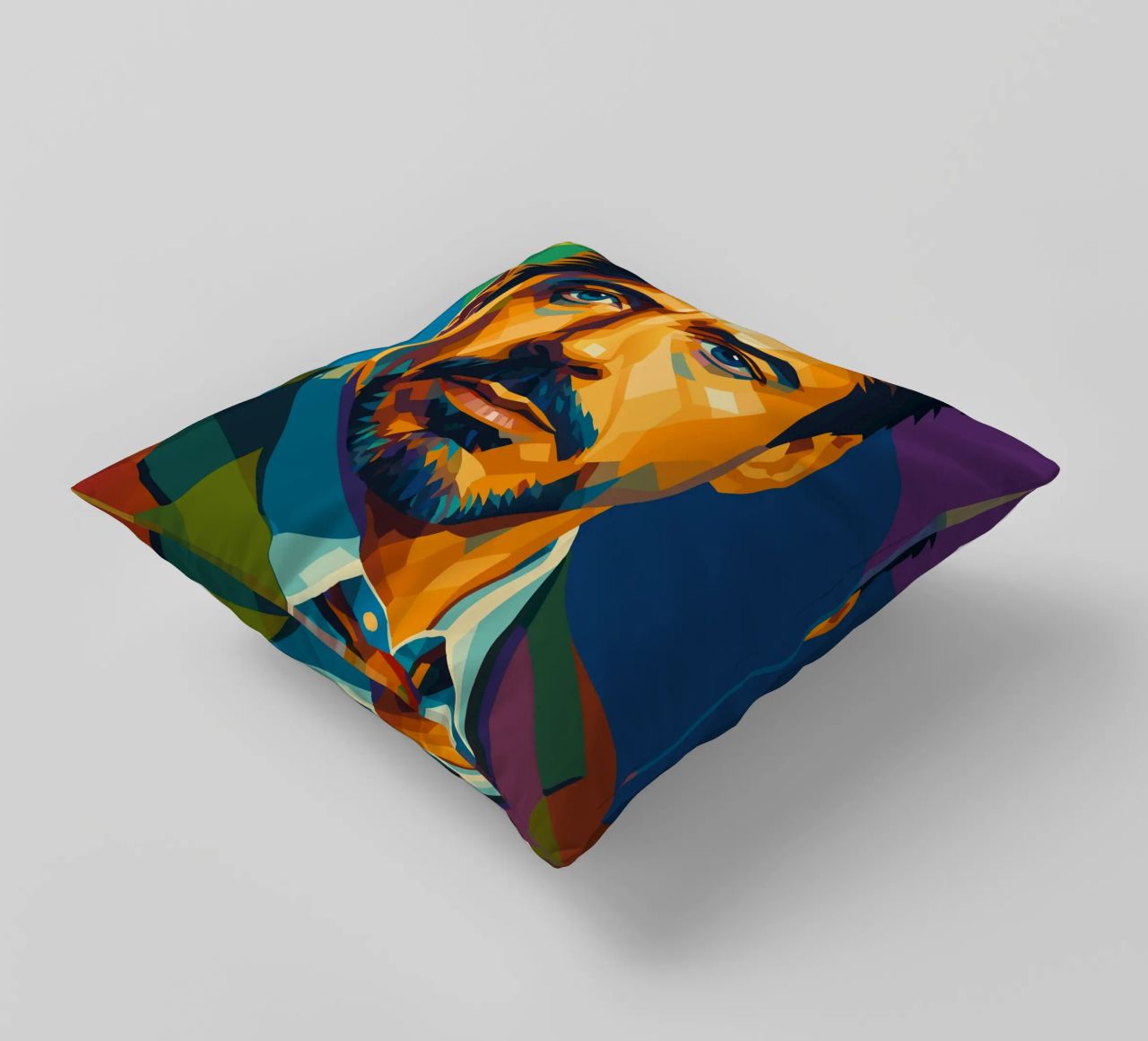 robert downey jr retro pop art wpap decorative cushion by aiswa
