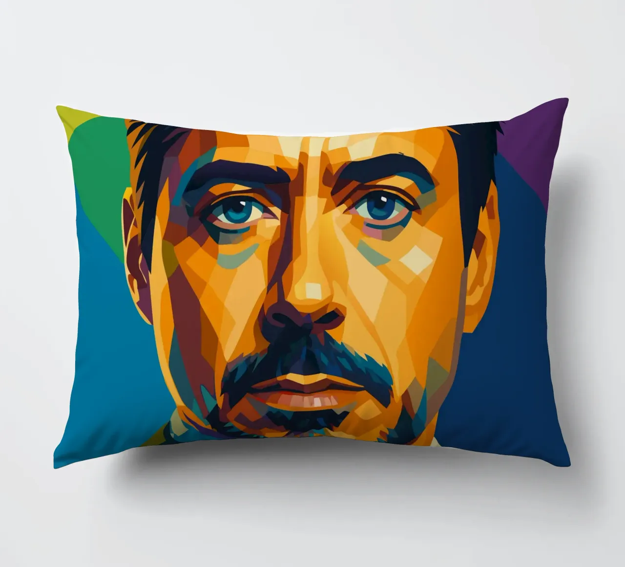 robert downey jr retro pop art wpap cuscino da aiswa