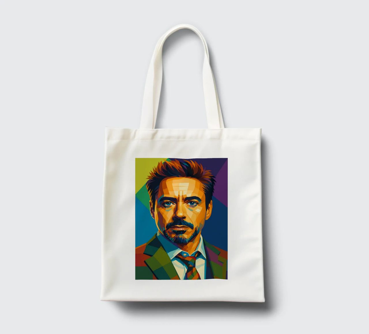 robert downey jr retro pop art wpap borsa in juta da aiswa