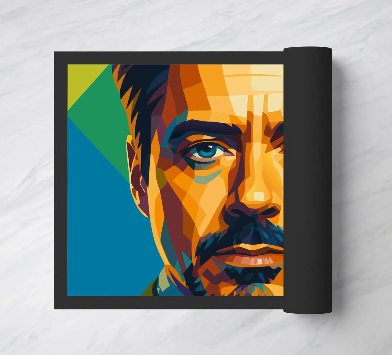 robert downey jr retro pop art wpap doormat by aiswa