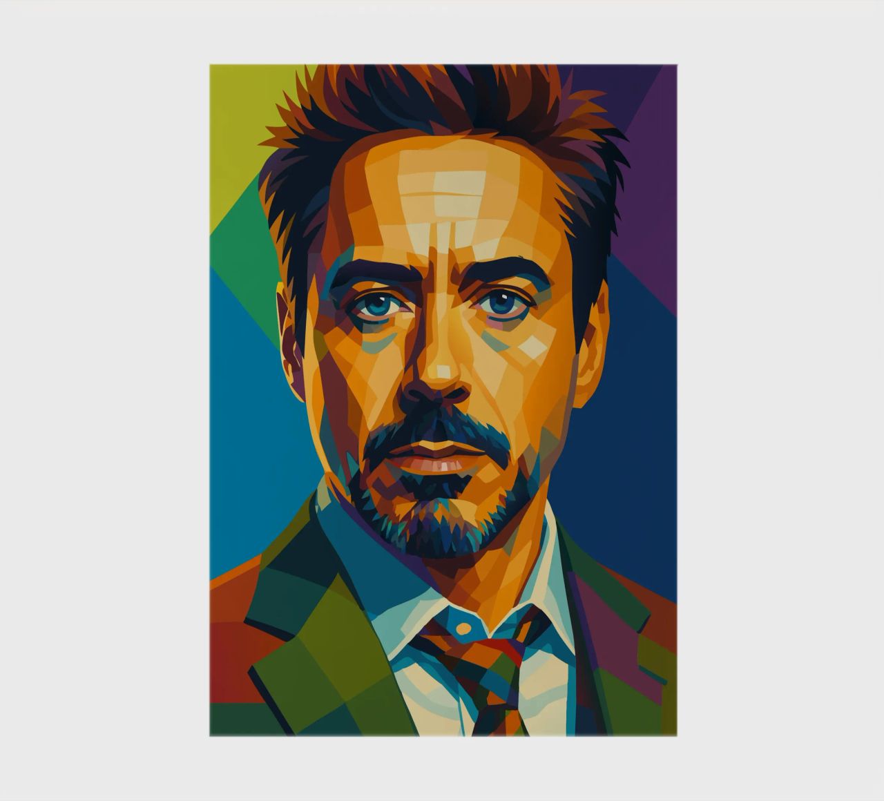 robert downey jr retro pop art wpap notebook by aiswa