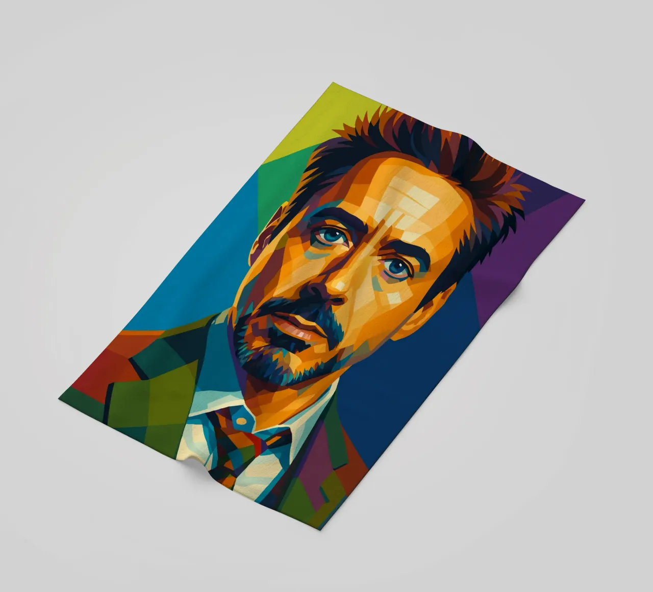 robert downey jr retro pop art wpap telo mare da aiswa