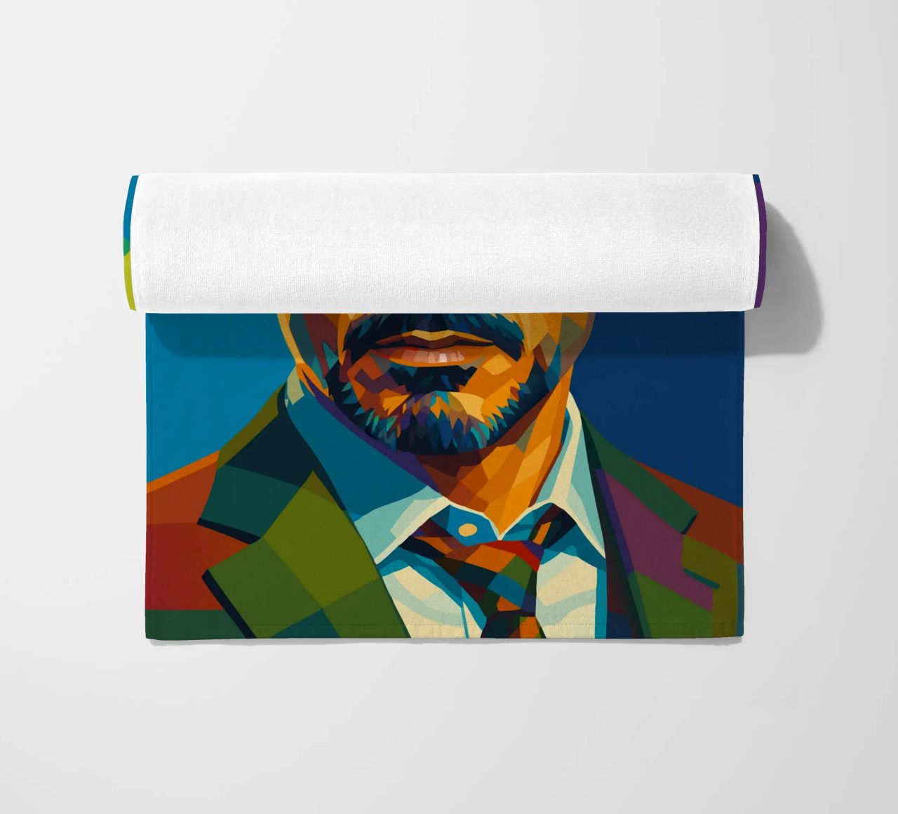 robert downey jr retro pop art wpap beach towel by aiswa