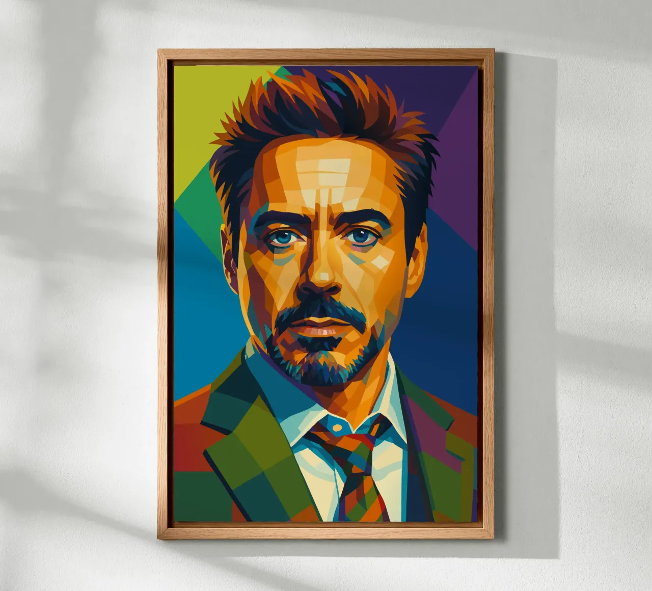 robert downey jr retro pop-art wpap canvas van aiswa