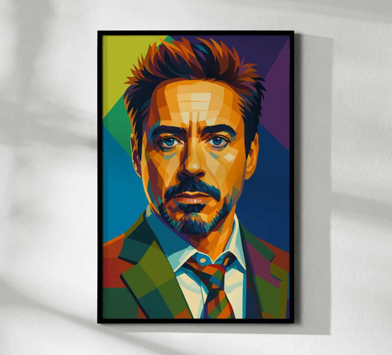 robert downey jr retro pop art wpap poster by aiswa