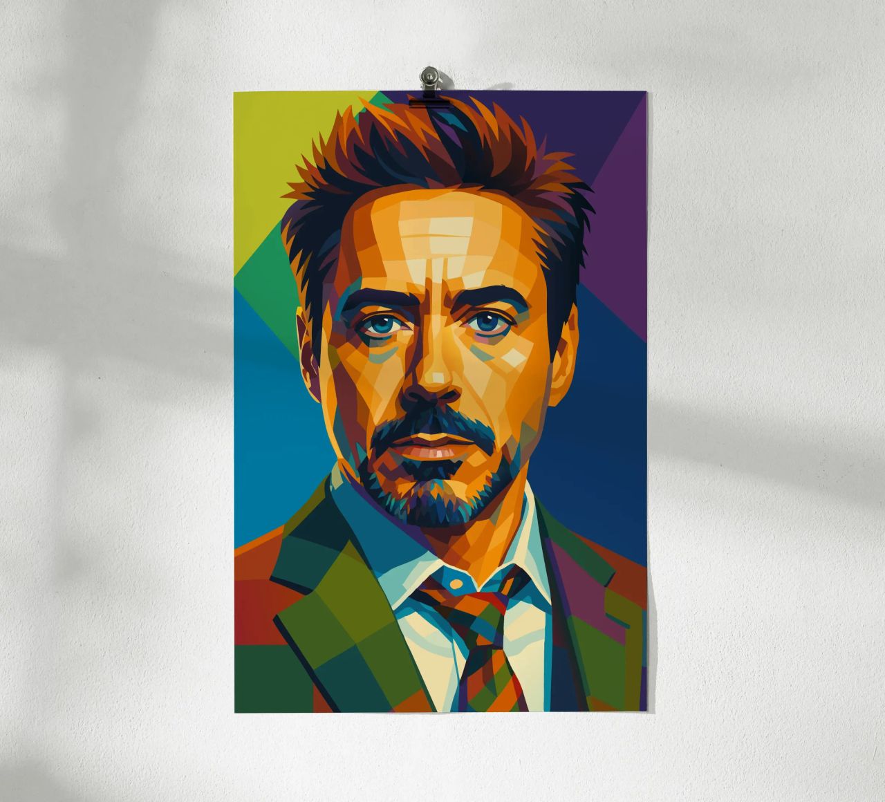 robert downey jr retro pop art wpap poster by aiswa