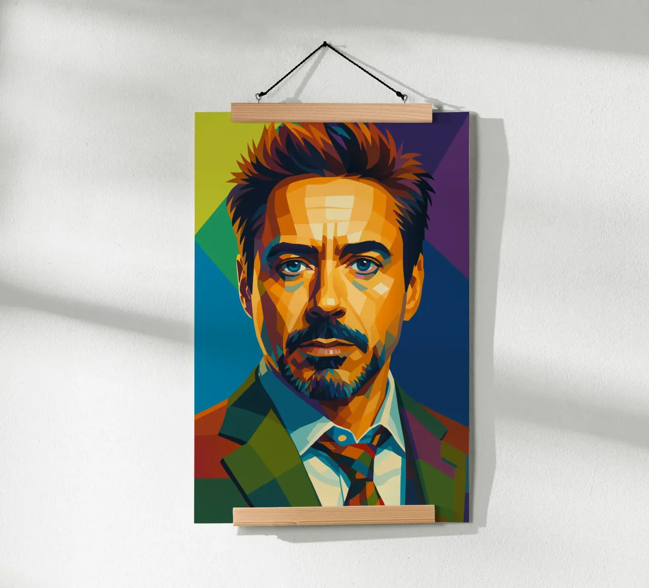 robert downey jr retro pop kunst wpap Hahnemühle von aiswa