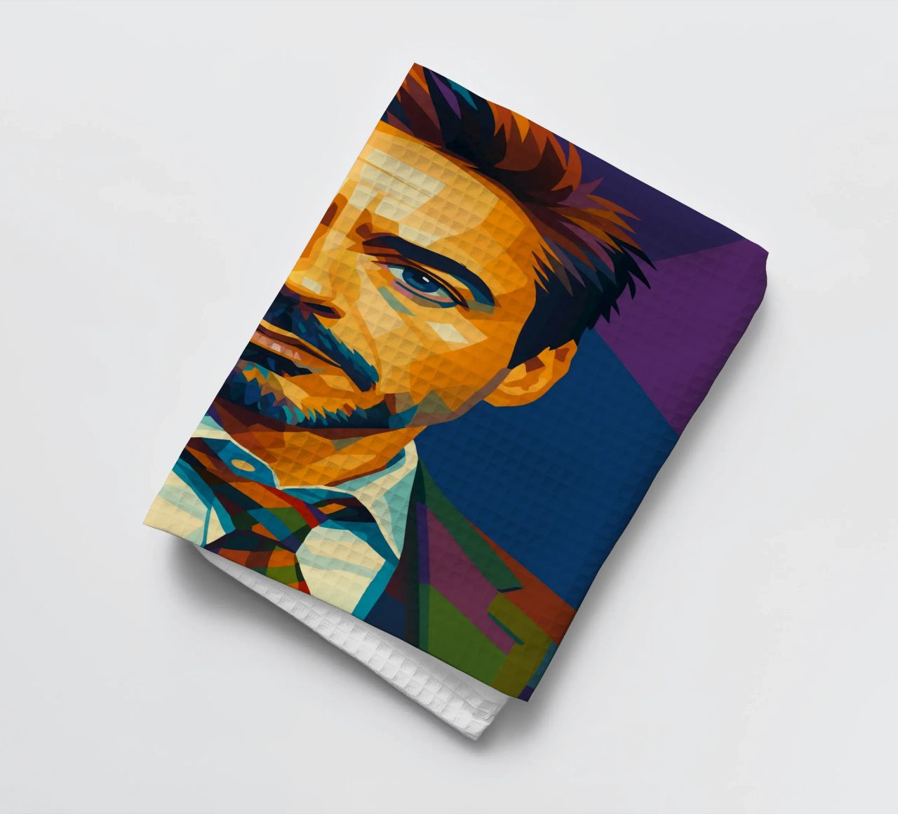 robert downey jr retro pop art wpap tea towel by aiswa