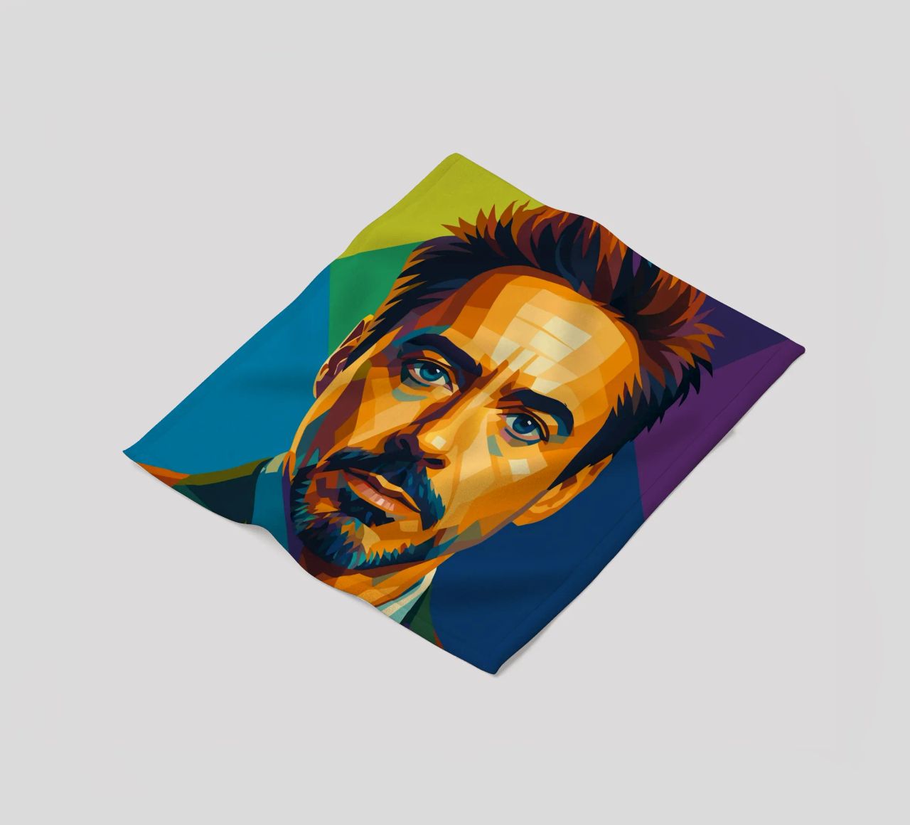 robert downey jr retro pop art wpap fleece blanket by aiswa