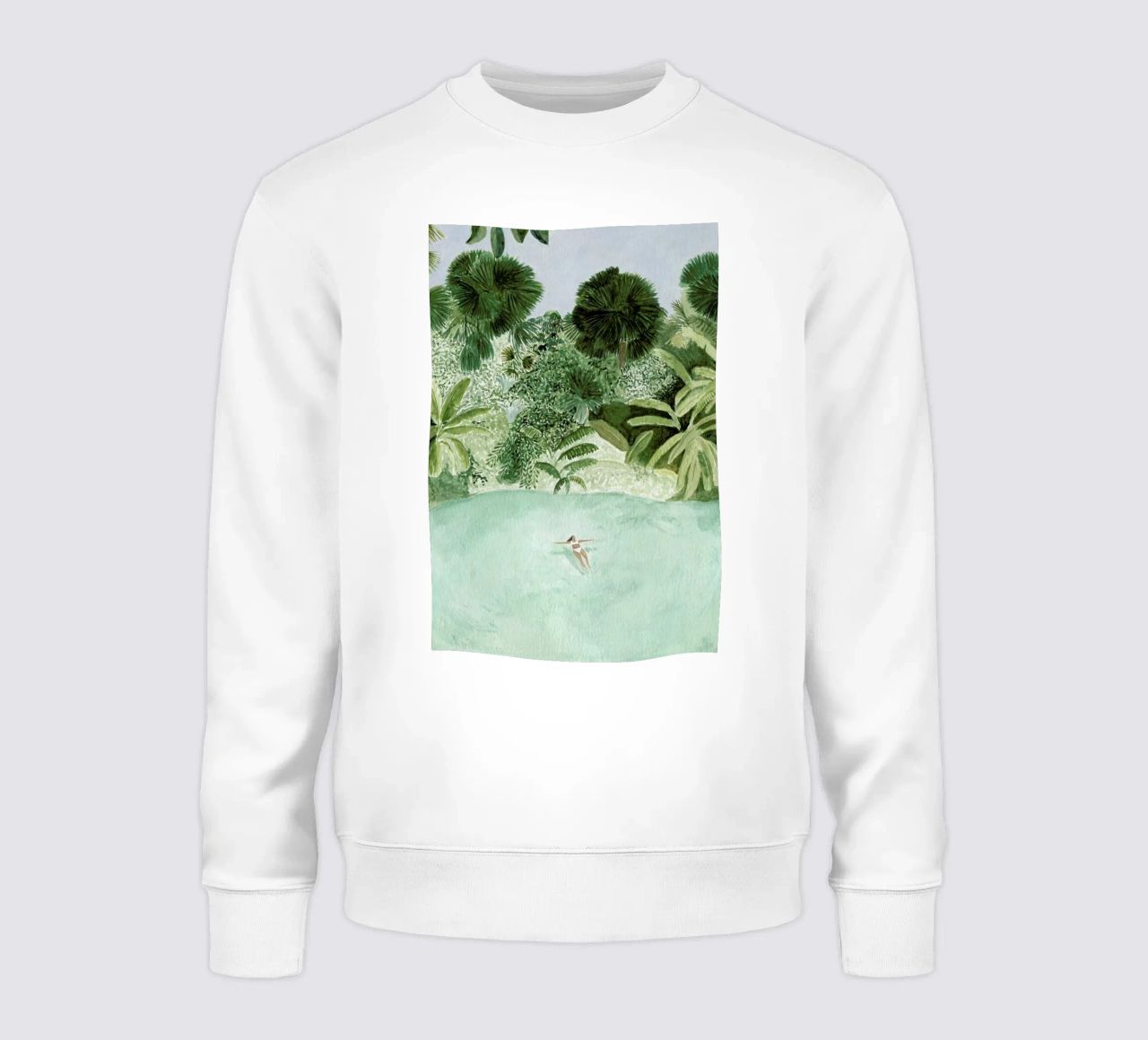 Bathing Girl Sweatshirt von Isabelle Vandeplassche