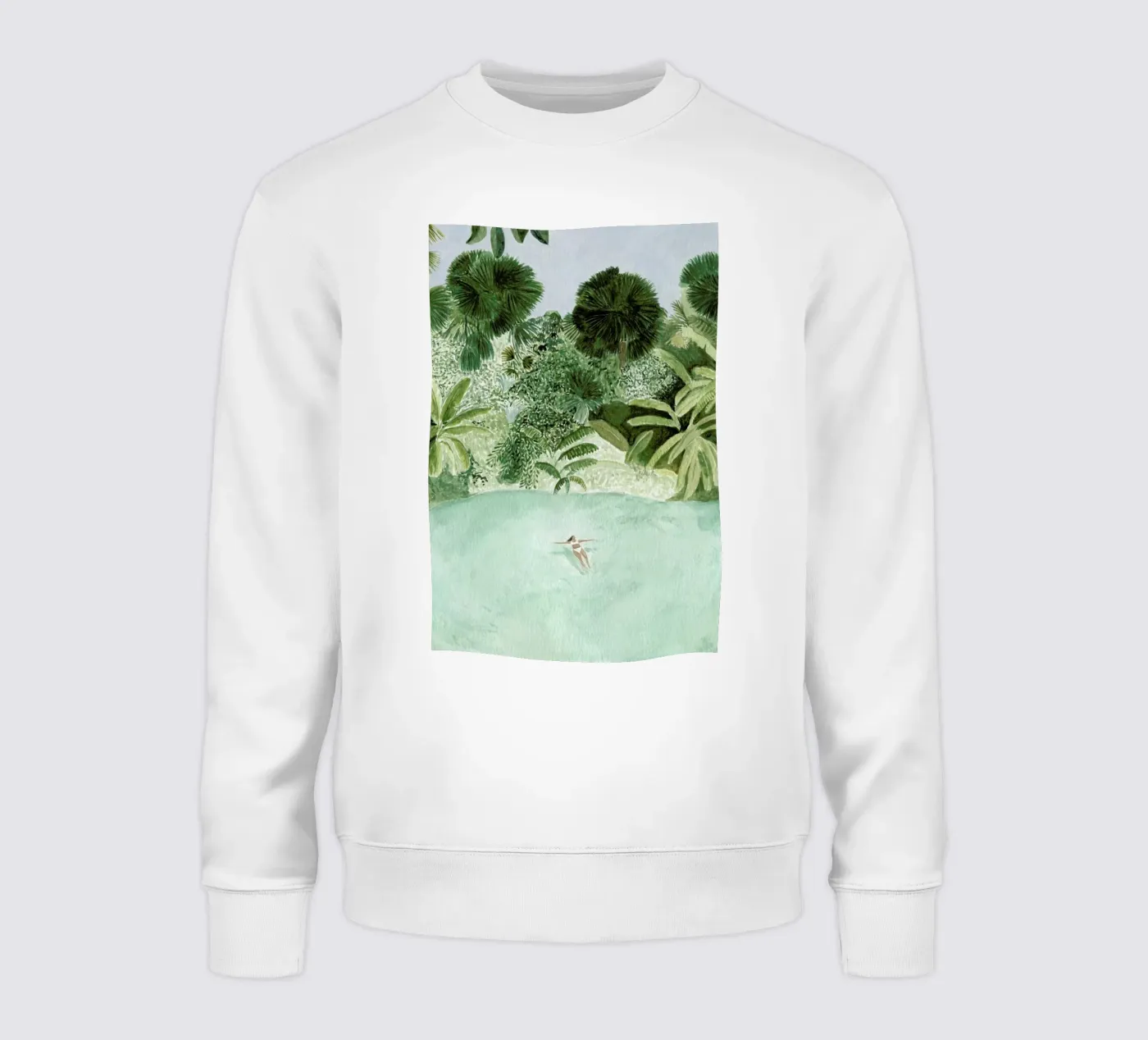 Bathing Girl sweatshirt by Isabelle Vandeplassche